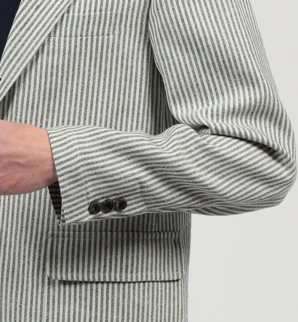 TOMORROWLAND MENS「ウールリネンシルク シングルブレステッド 3Bジャケット MARLING＆EVANS」|テーラードジャケット|