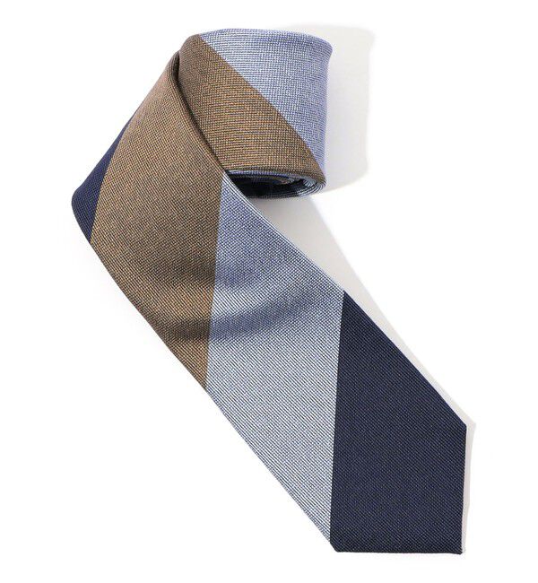 TOMORROWLAND GOODS「TOMORROWLAND シルク レジメンタルストライプネクタイ」|ネクタイ・蝶ネクタイ|68 ブルー系