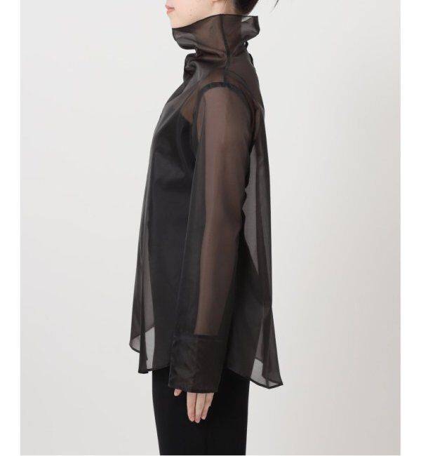 VERMEIL par iena「オーガンジーハイネックブラウス」|シャツ・ブラウス|