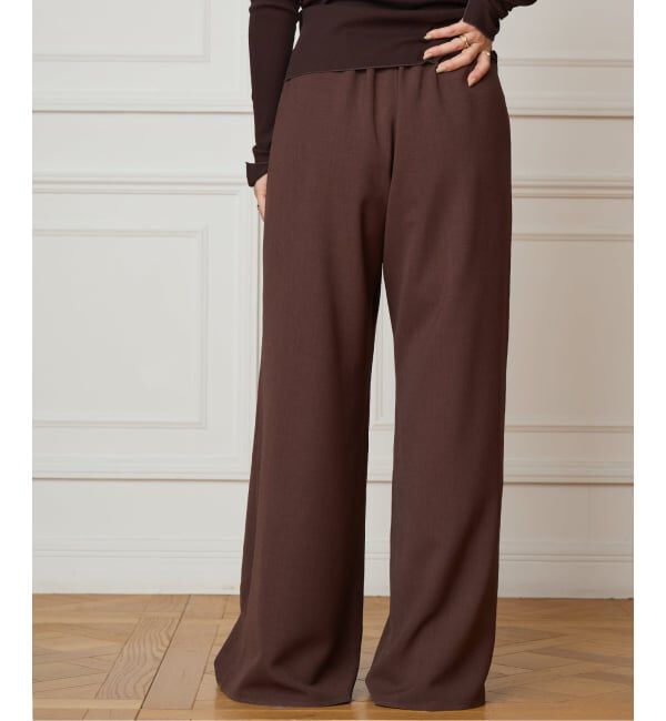 IENA LA BOUCLE「《追加》IENA LA BOUCLE ポリエステルトロイージーパンツ」|その他|