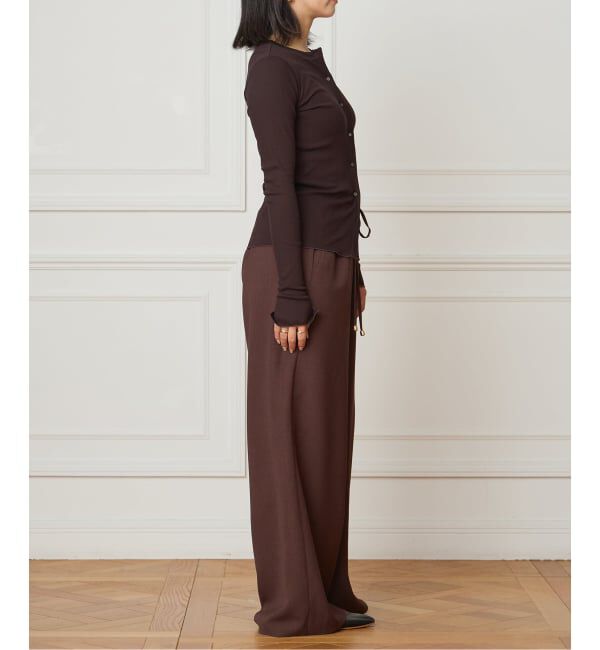 IENA LA BOUCLE「《追加》IENA LA BOUCLE ポリエステルトロイージーパンツ」|その他|