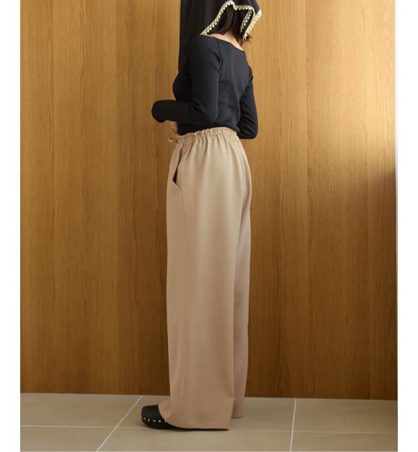 IENA LA BOUCLE「《追加》IENA LA BOUCLE ポリエステルトロイージーパンツ」|その他|