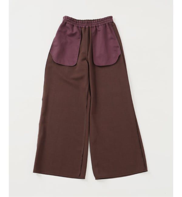 IENA LA BOUCLE「《追加》IENA LA BOUCLE ポリエステルトロイージーパンツ」|その他|