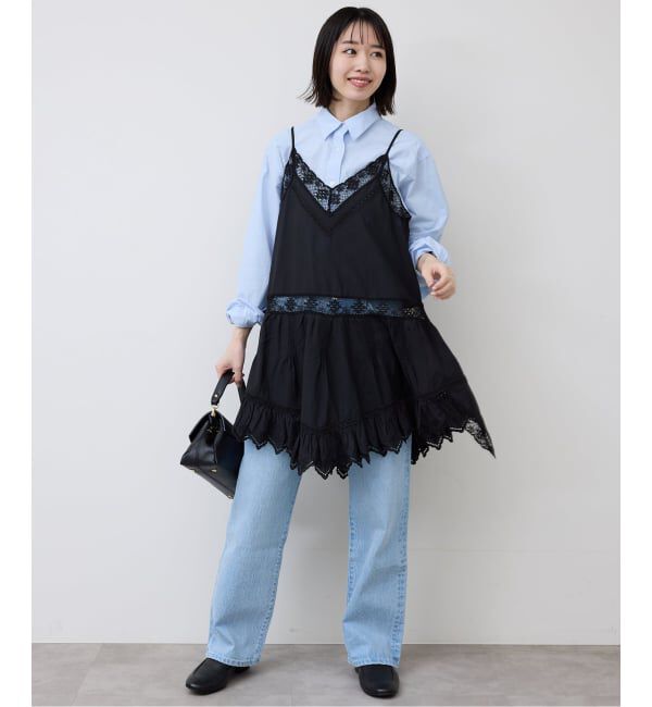 SLOBE IENA「リバーレースキャミワンピース」|シャツ・ブラウス|