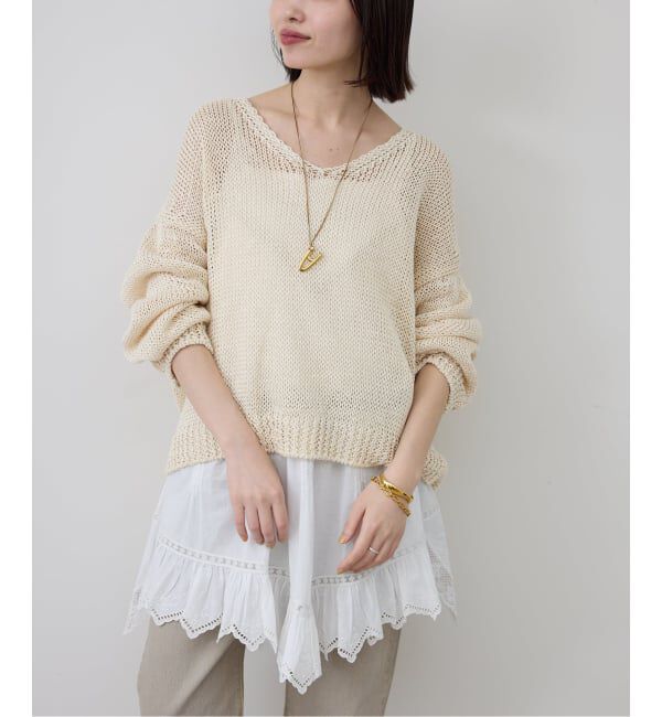 SLOBE IENA「リバーレースキャミワンピース」|シャツ・ブラウス|