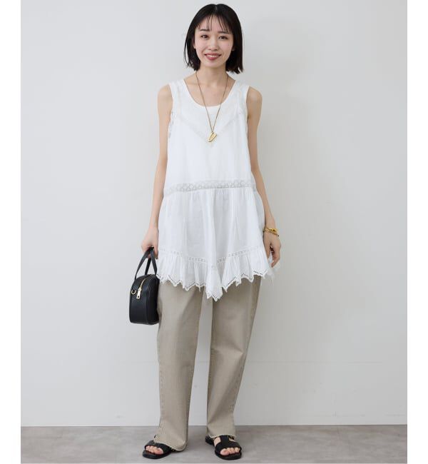 SLOBE IENA「リバーレースキャミワンピース」|シャツ・ブラウス|