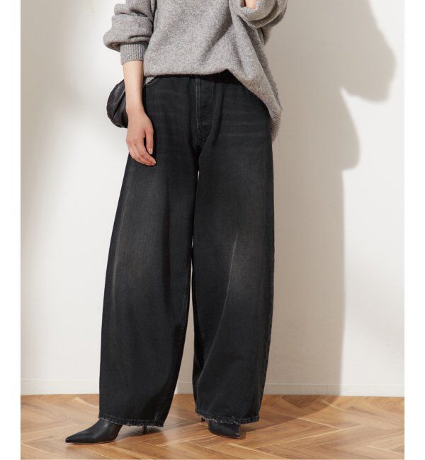 journal standard L'essage「《追加》【HAIKURE/ハイクル】BETHEANY ASIAN FIT MID BLACK：デニム」|デニム|