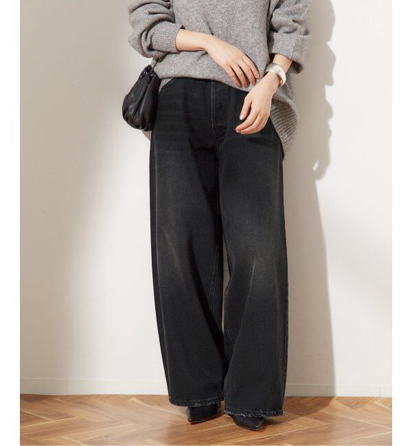 journal standard L'essage「《追加》【HAIKURE/ハイクル】BETHEANY ASIAN FIT MID BLACK：デニム」|デニム|