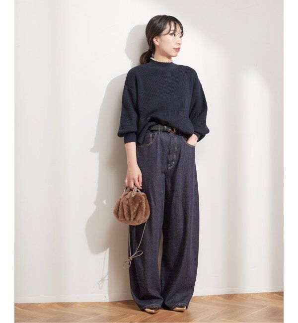 journal standard L'essage「ルーズウェービング 3D デニムパンツ」|デニム|