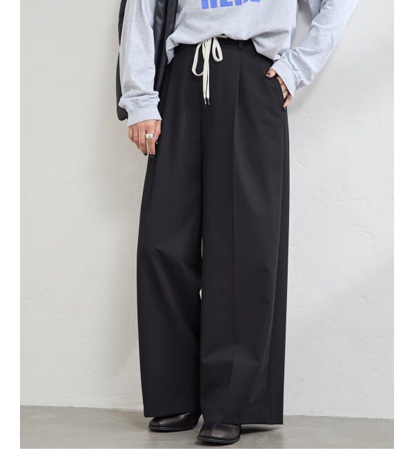 JOURNAL STANDARD「ソモウライクイージースラックス」|スラックス|ネイビー