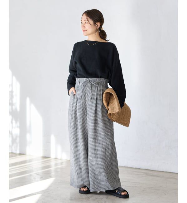 JOURNAL STANDARD「ゼフィールリネンベルテッドギャザーパンツ」|その他|
