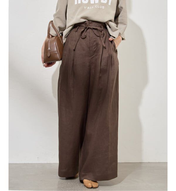 JOURNAL STANDARD「ゼフィールリネンベルテッドギャザーパンツ」|その他|