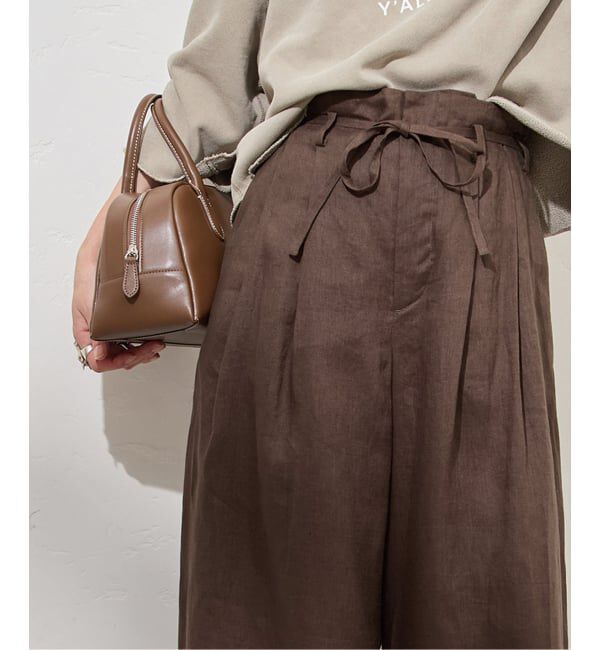 JOURNAL STANDARD「ゼフィールリネンベルテッドギャザーパンツ」|その他|