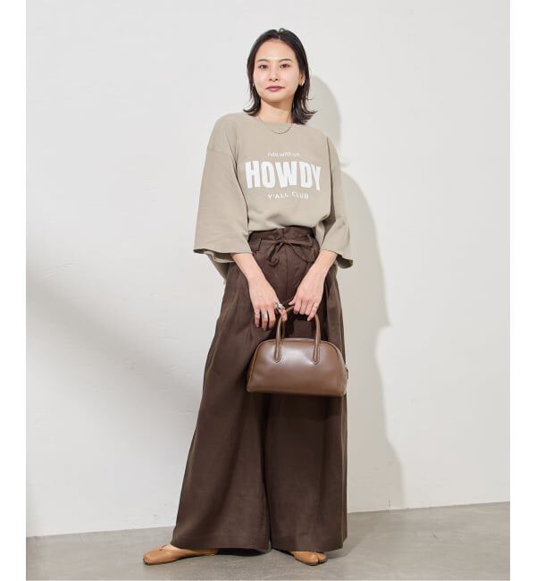 JOURNAL STANDARD「ゼフィールリネンベルテッドギャザーパンツ」|その他|