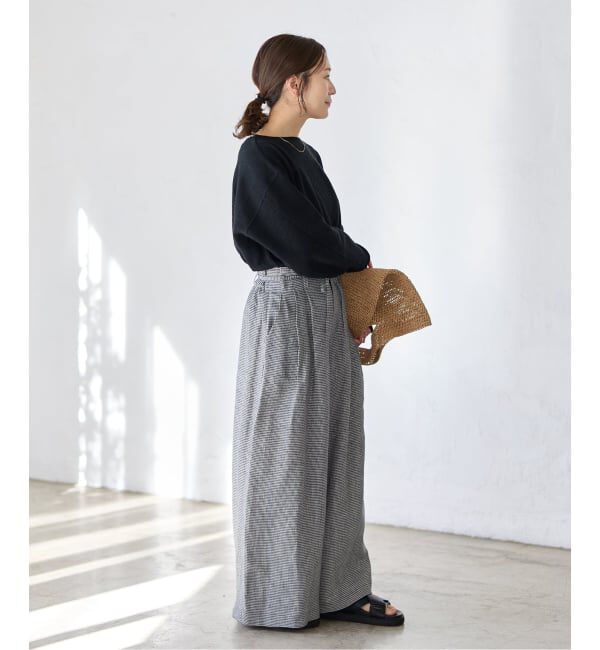 JOURNAL STANDARD「ゼフィールリネンベルテッドギャザーパンツ」|その他|