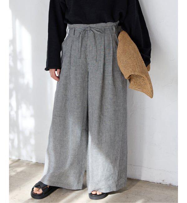 JOURNAL STANDARD「ゼフィールリネンベルテッドギャザーパンツ」|その他|