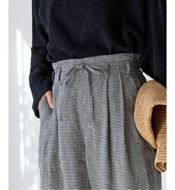 JOURNAL STANDARD「ゼフィールリネンベルテッドギャザーパンツ」|その他|