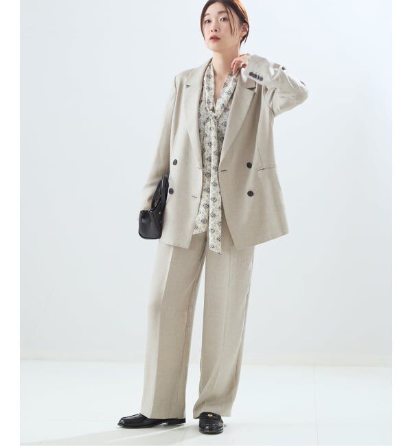 journal standard L'essage「《追加》IPEKERドット&フラワー/シアーボウタイブラウス」|シャツ・ブラウス|