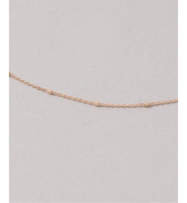 Lilas by Spick&Span「メレダイヤバチカングリーンアメジスト55cmネックレス K10」|ネックレス|