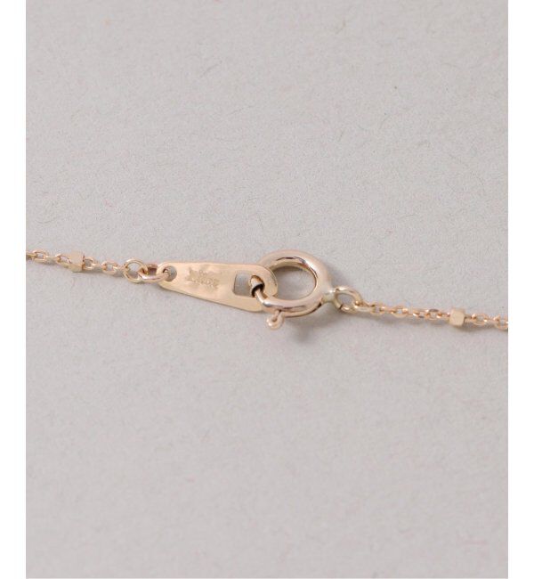 Lilas by Spick&Span「メレダイヤバチカングリーンアメジスト55cmネックレス K10」|ネックレス|