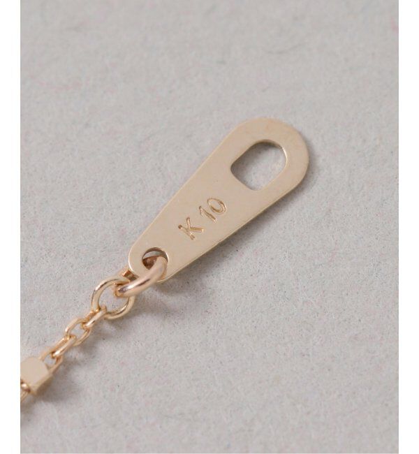 Lilas by Spick&Span「メレダイヤバチカングリーンアメジスト55cmネックレス K10」|ネックレス|