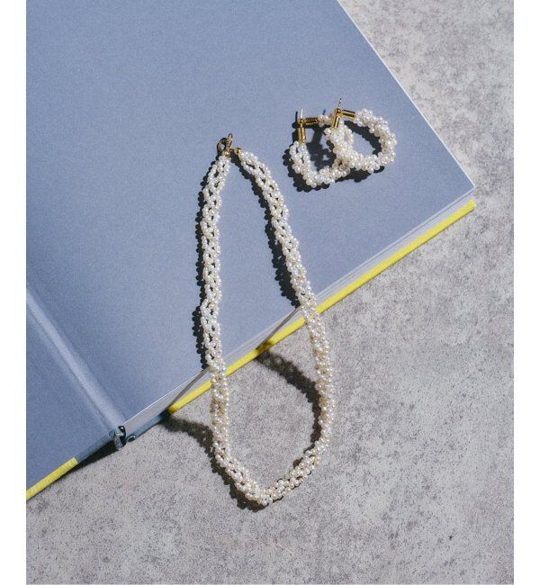 U by SPICK&SPAN「jour couture /ジュール クチュール  パールチェーンピアス」|ピアス|