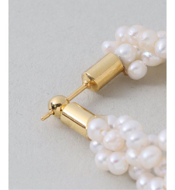 U by SPICK&SPAN「jour couture /ジュール クチュール  パールチェーンピアス」|ピアス|