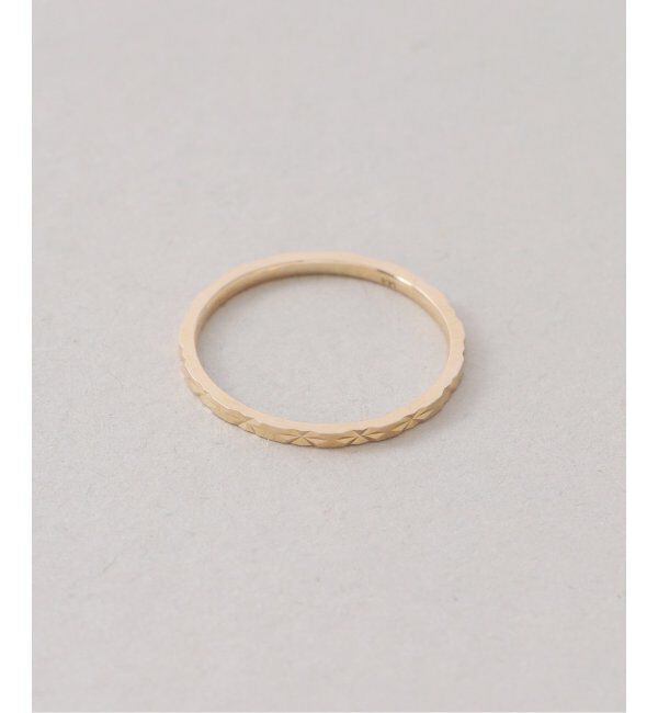 Lilas by Spick&Span「シャインパターンピンキーリング K10」|リング|