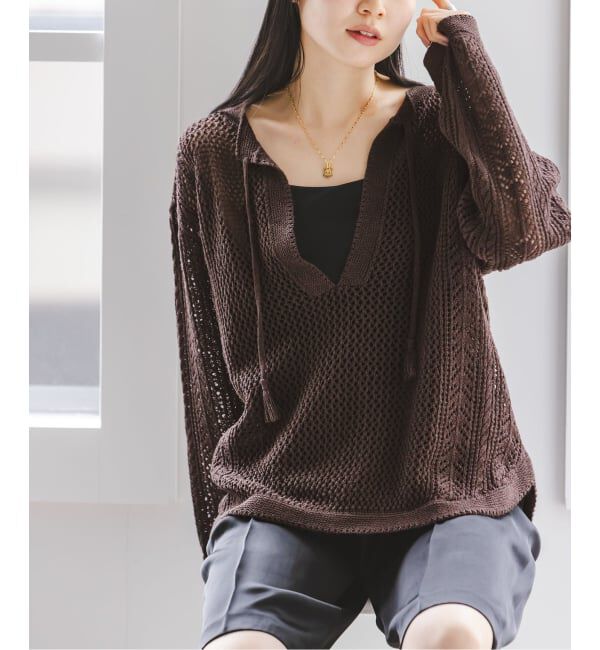 NOBLE「《予約》カフタンニット」|ニット・セーター|ブラウン