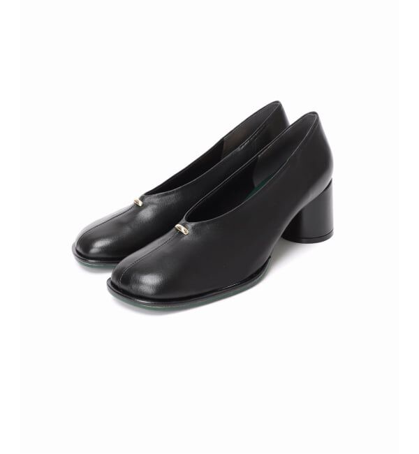 GRISE「《追加》GRISE6cmレザーオブリークハイバンプパンプス」|パンプス|