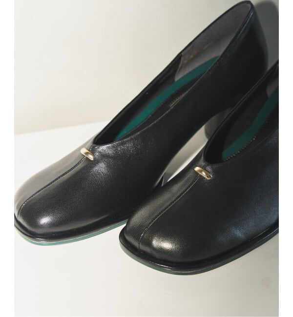 GRISE「《追加》GRISE6cmレザーオブリークハイバンプパンプス」|パンプス|