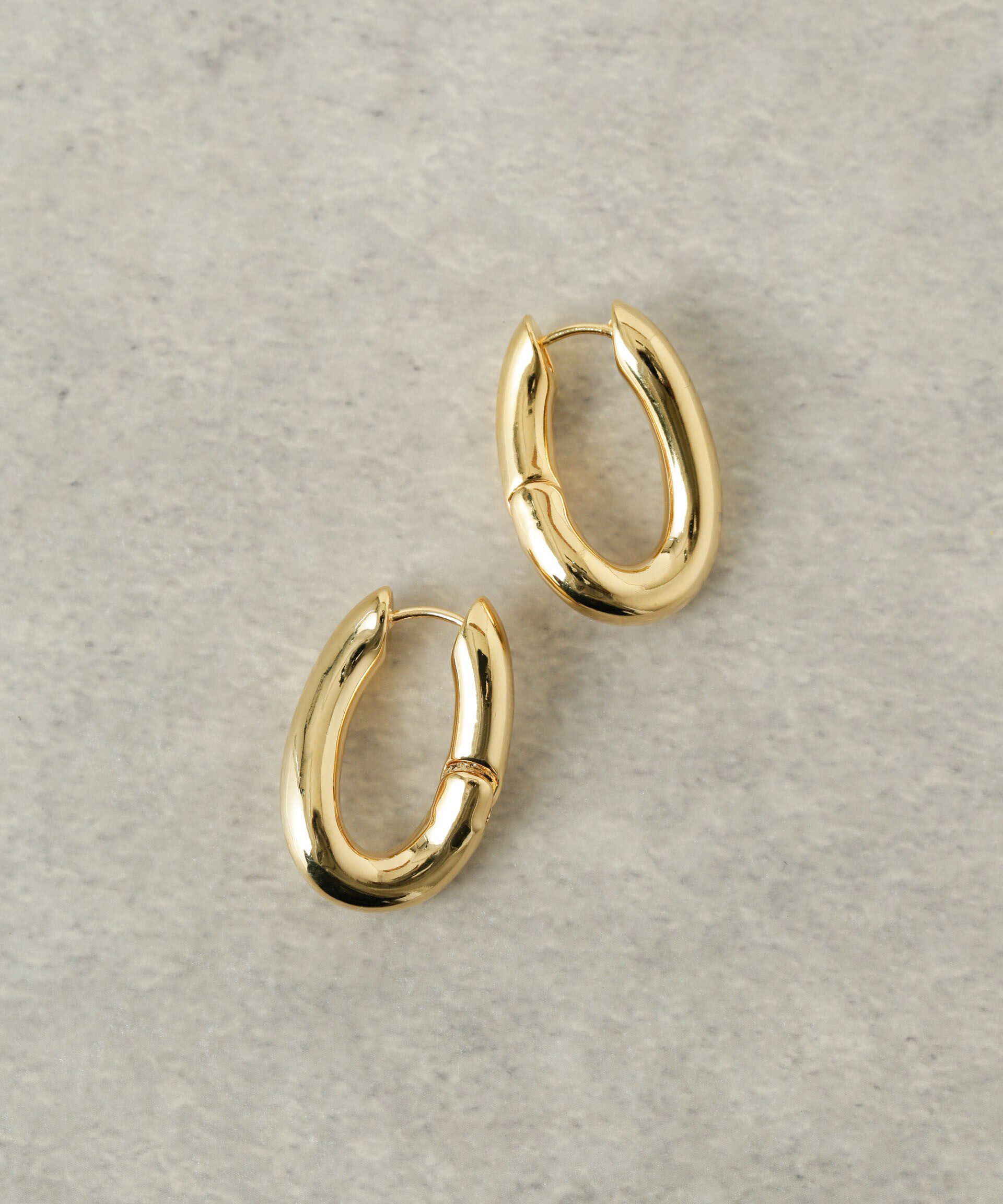 nano･universe「オーバルフープピアス」|ピアス|