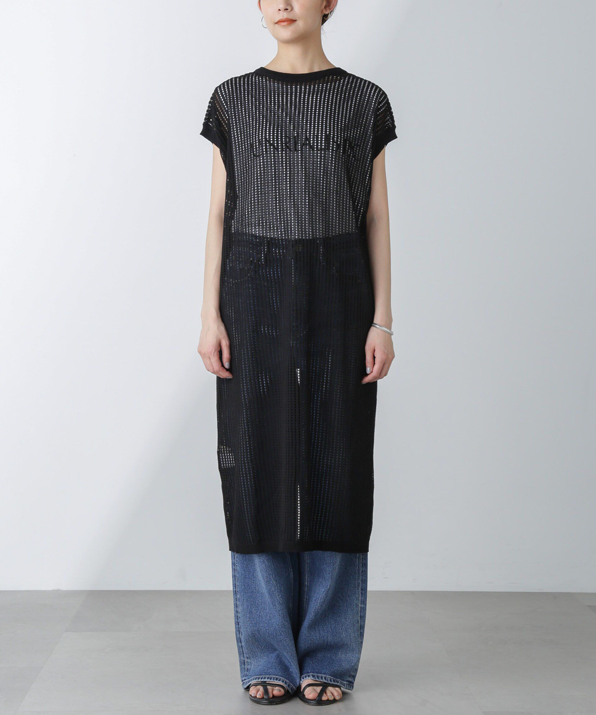 nano･universe「前後2wayメッシュワンピース」|ワンピース|