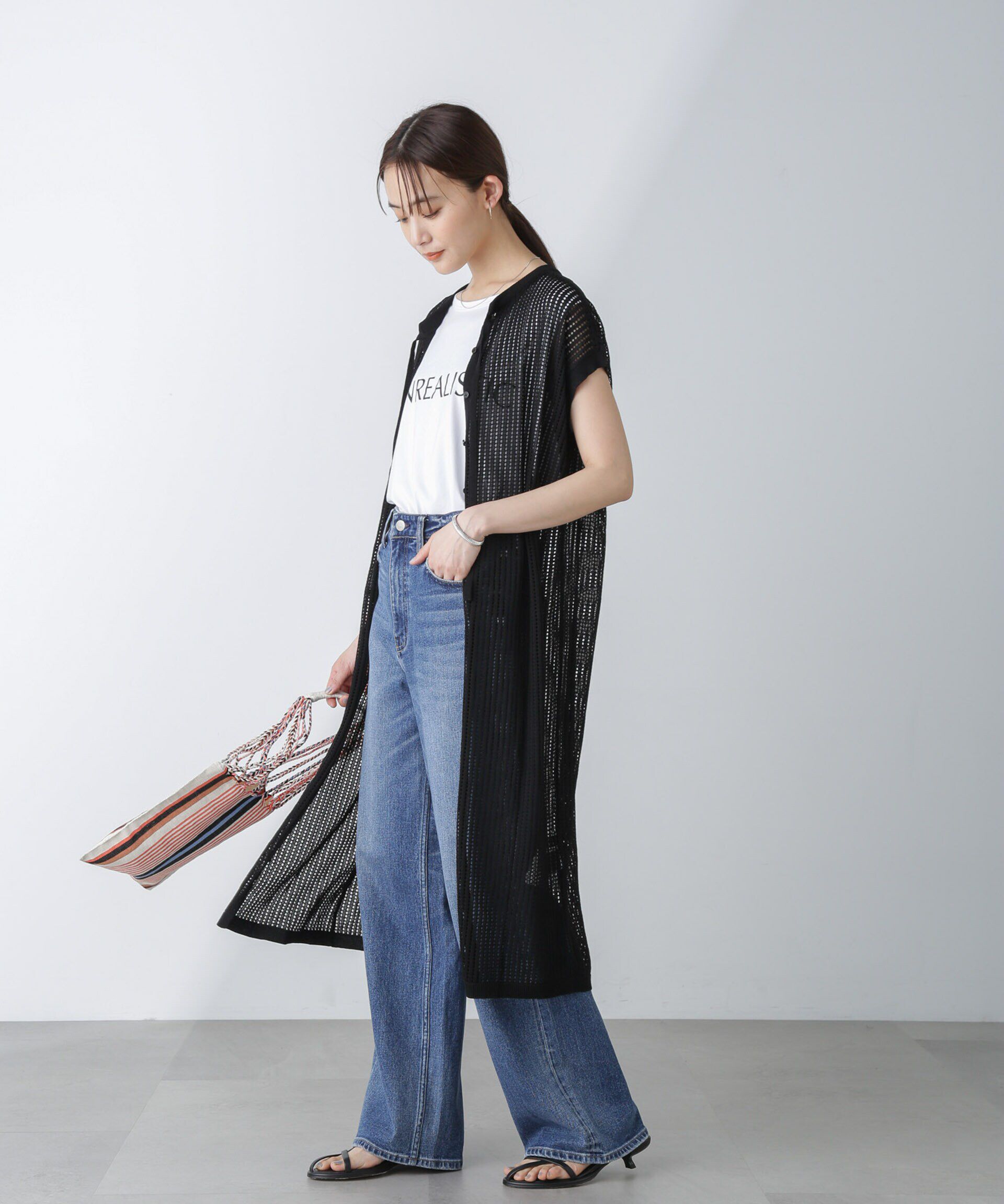 nano･universe「前後2wayメッシュワンピース」|ワンピース|