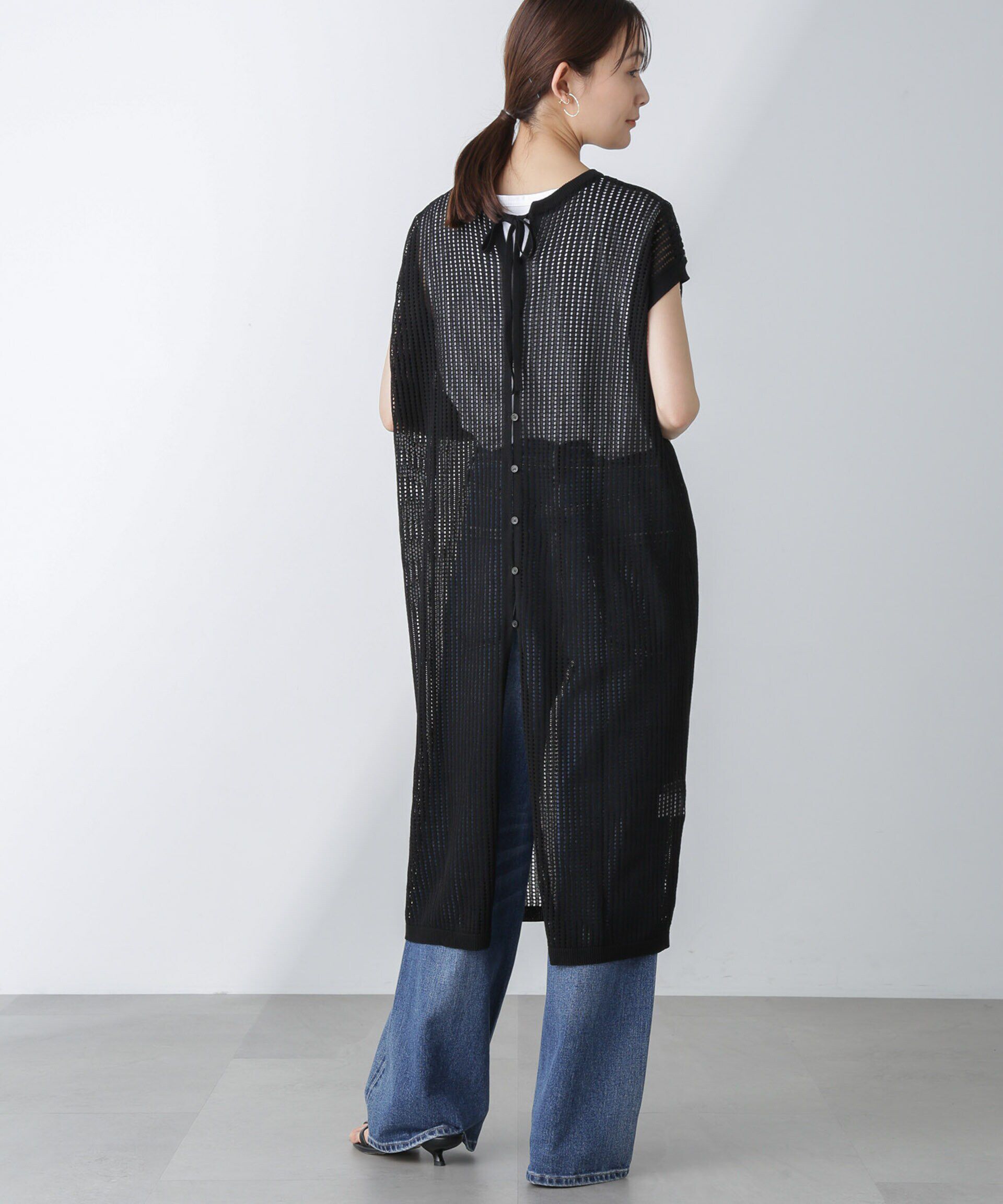 nano･universe「前後2wayメッシュワンピース」|ワンピース|