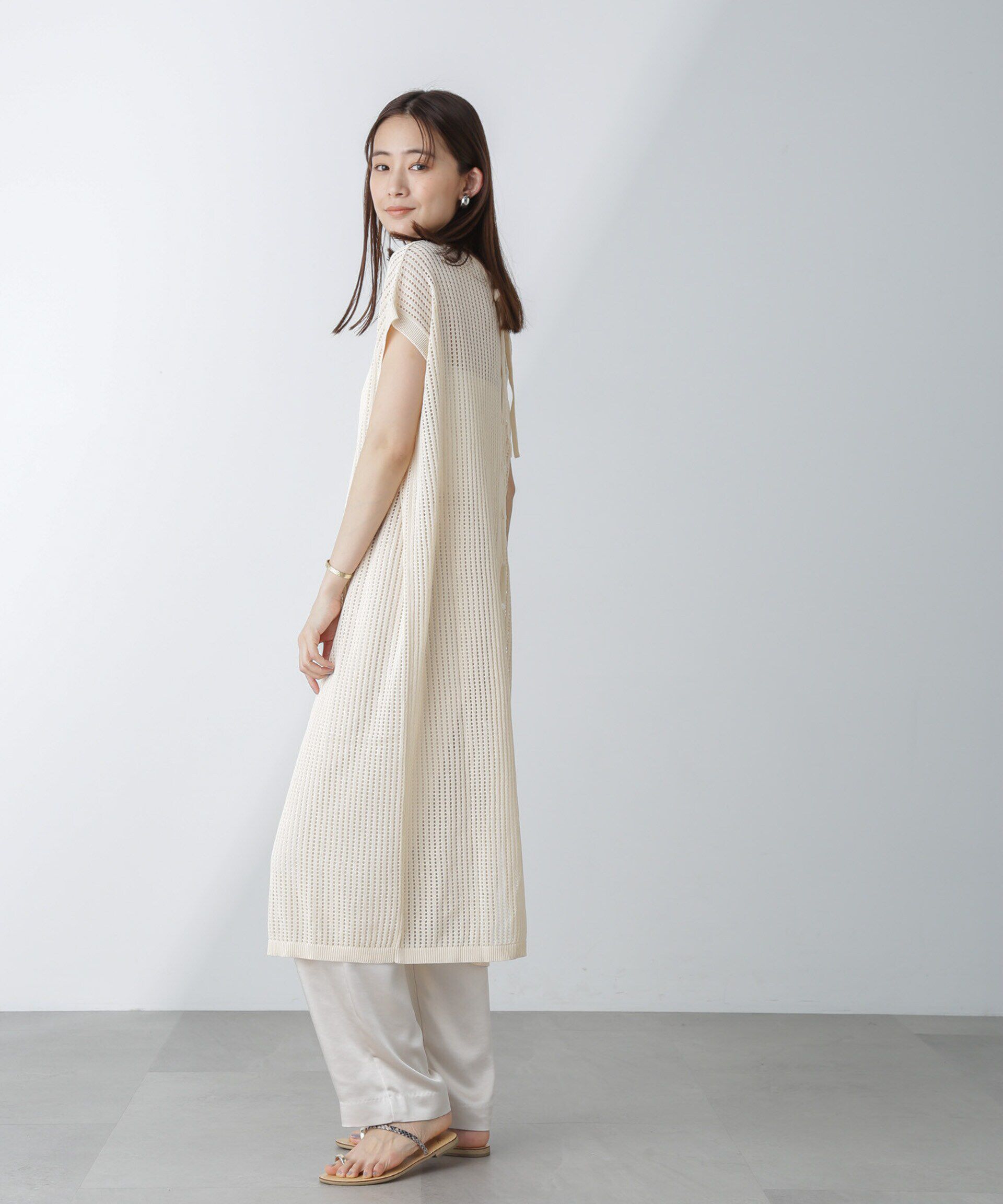 nano･universe「前後2wayメッシュワンピース」|ワンピース|