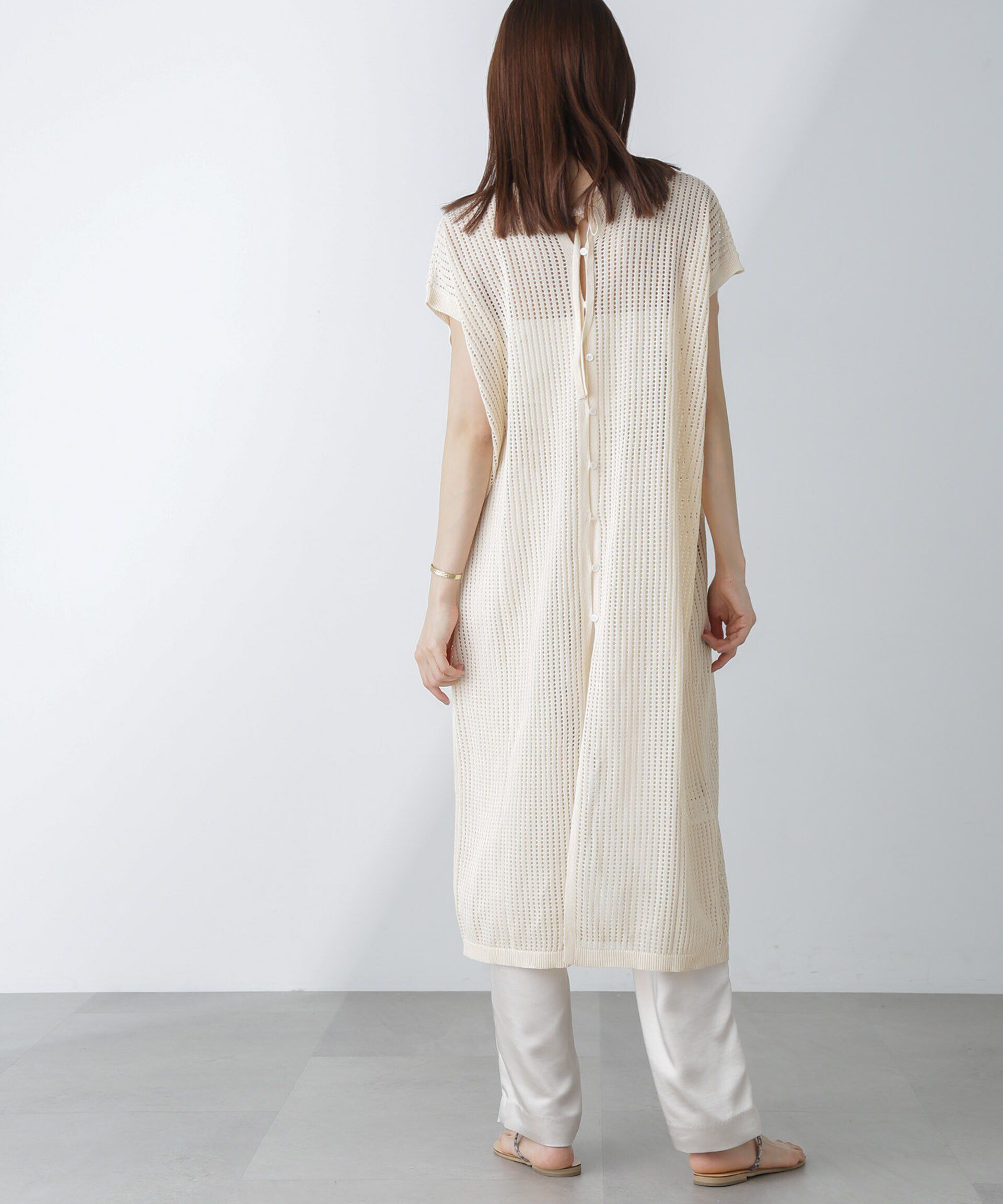 nano･universe「前後2wayメッシュワンピース」|ワンピース|