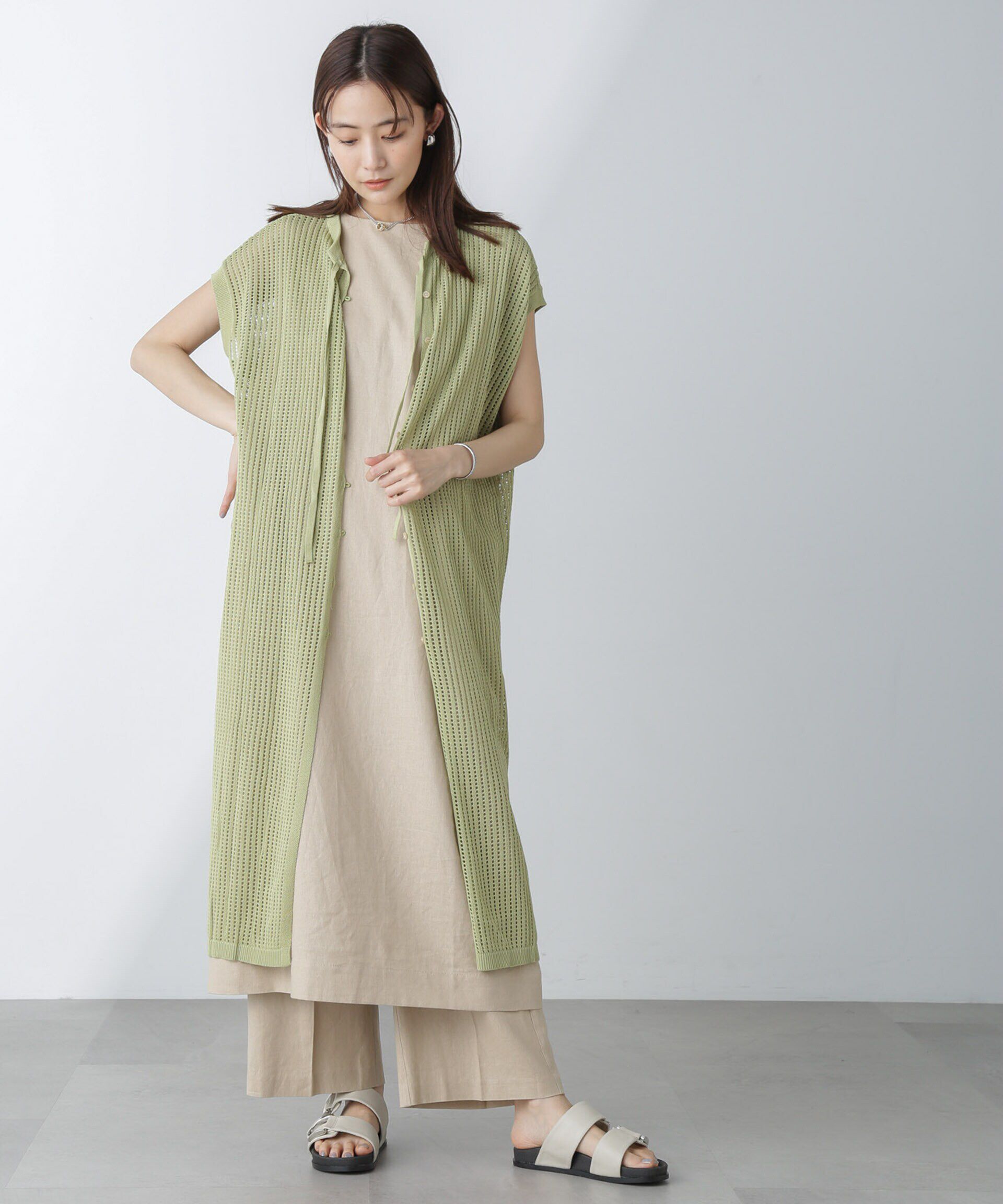 nano･universe「前後2wayメッシュワンピース」|ワンピース|