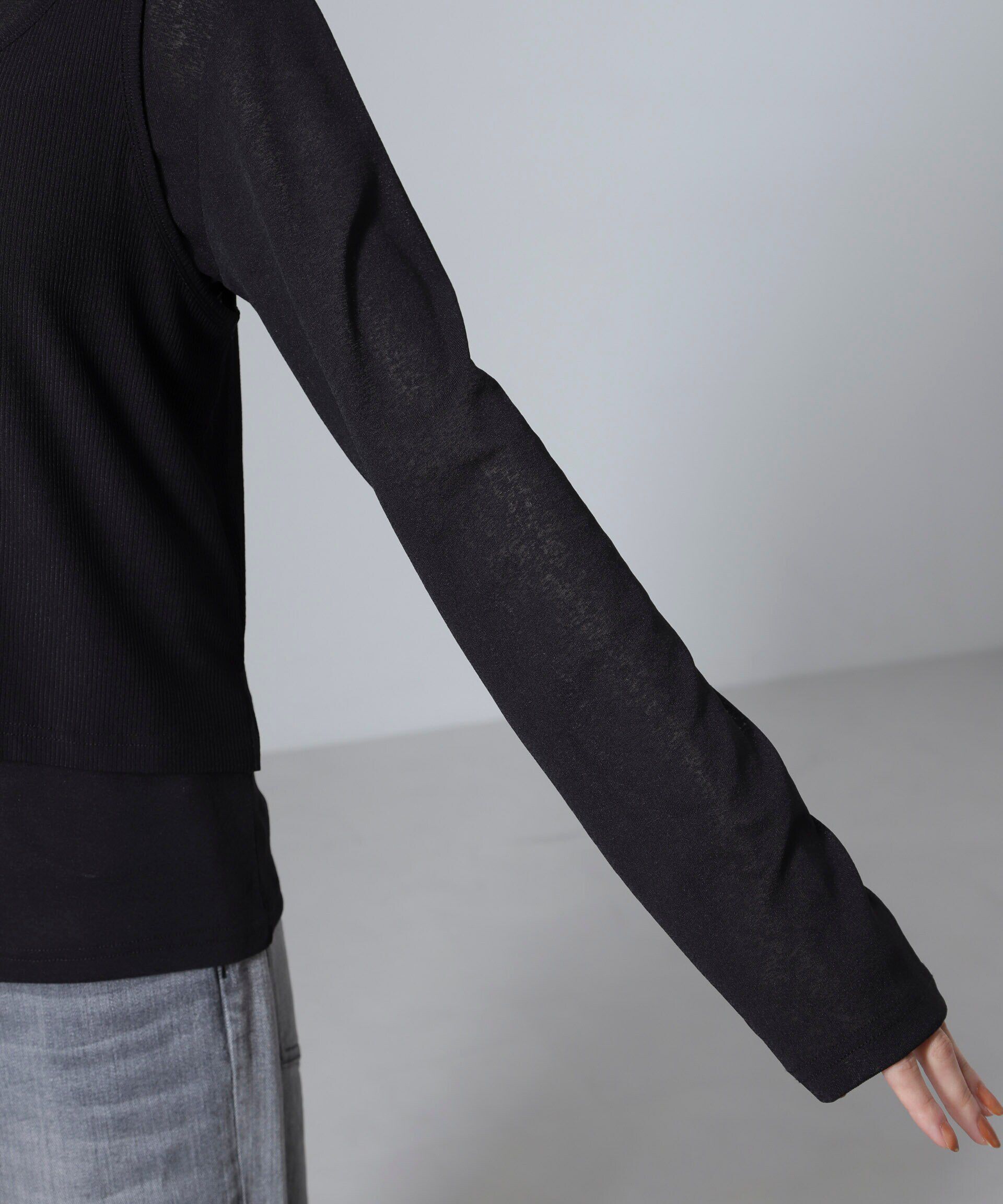 nano･universe「シアーレイヤードアンサンブルカットトップス」|Tシャツ・カットソー|