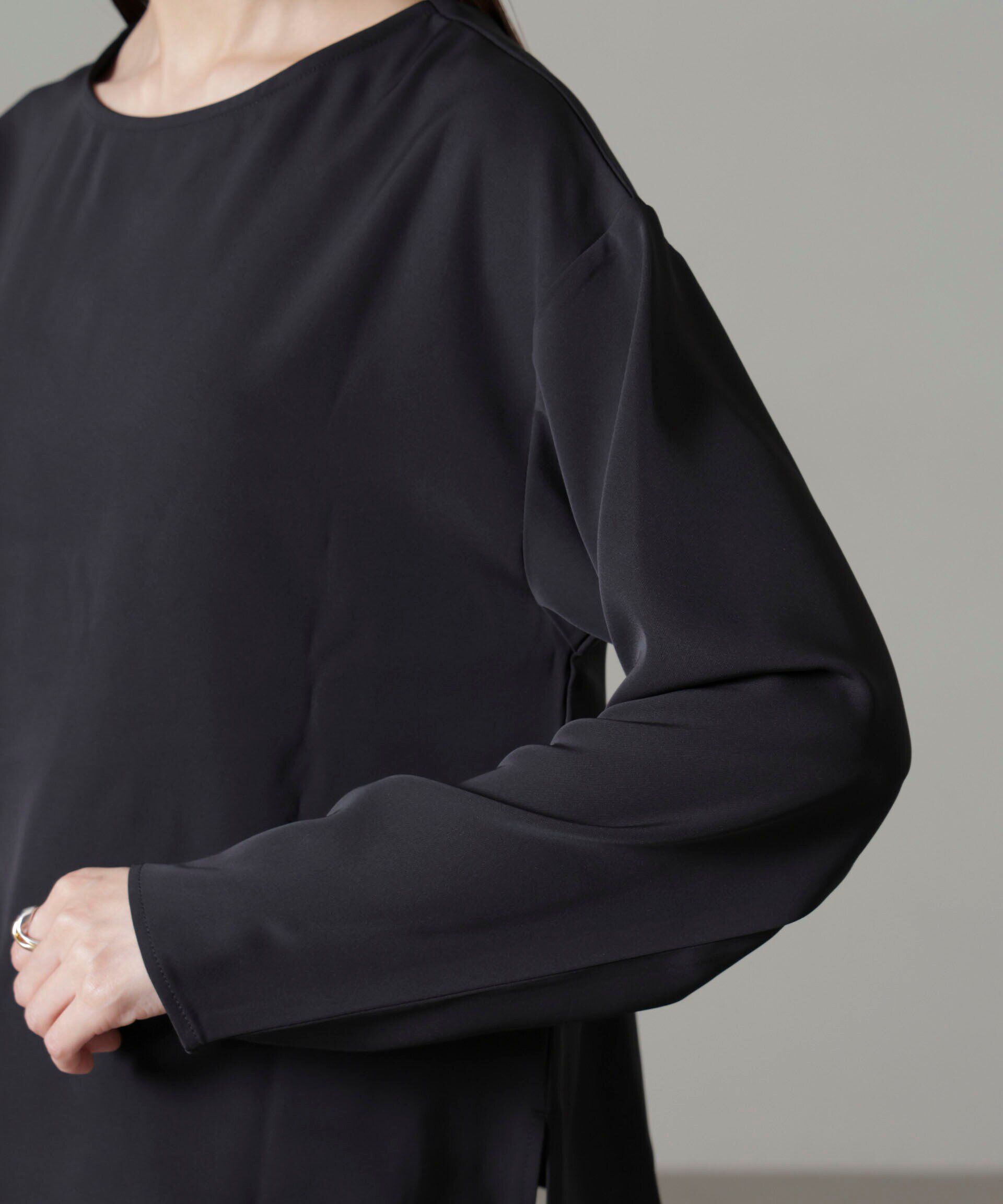 nano･universe「バックVネックプルオーバーブラウス(セットアップ可)」|シャツ・ブラウス|