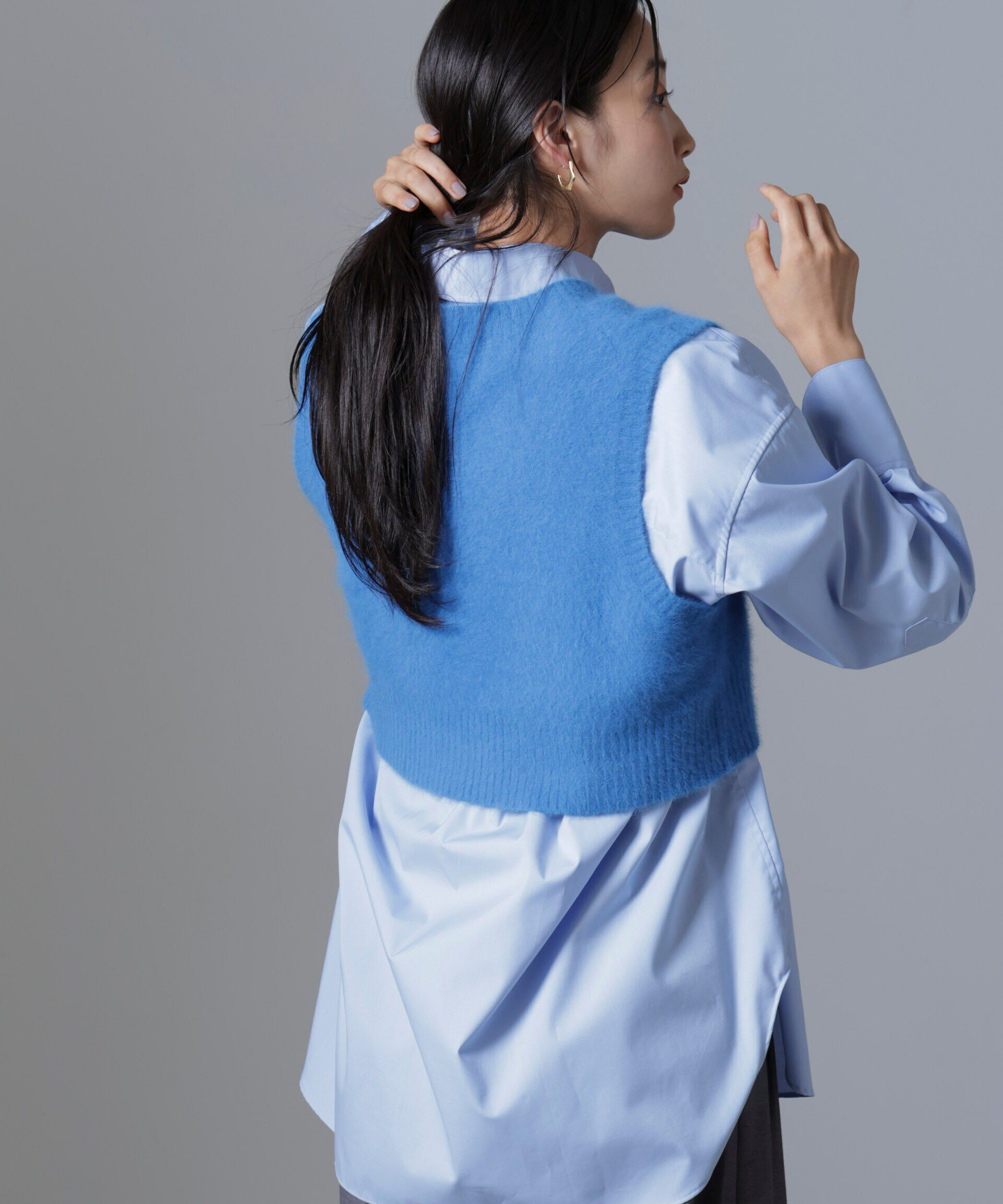 nano･universe「フォックスカシミヤニットベスト」|ニット・セーター|