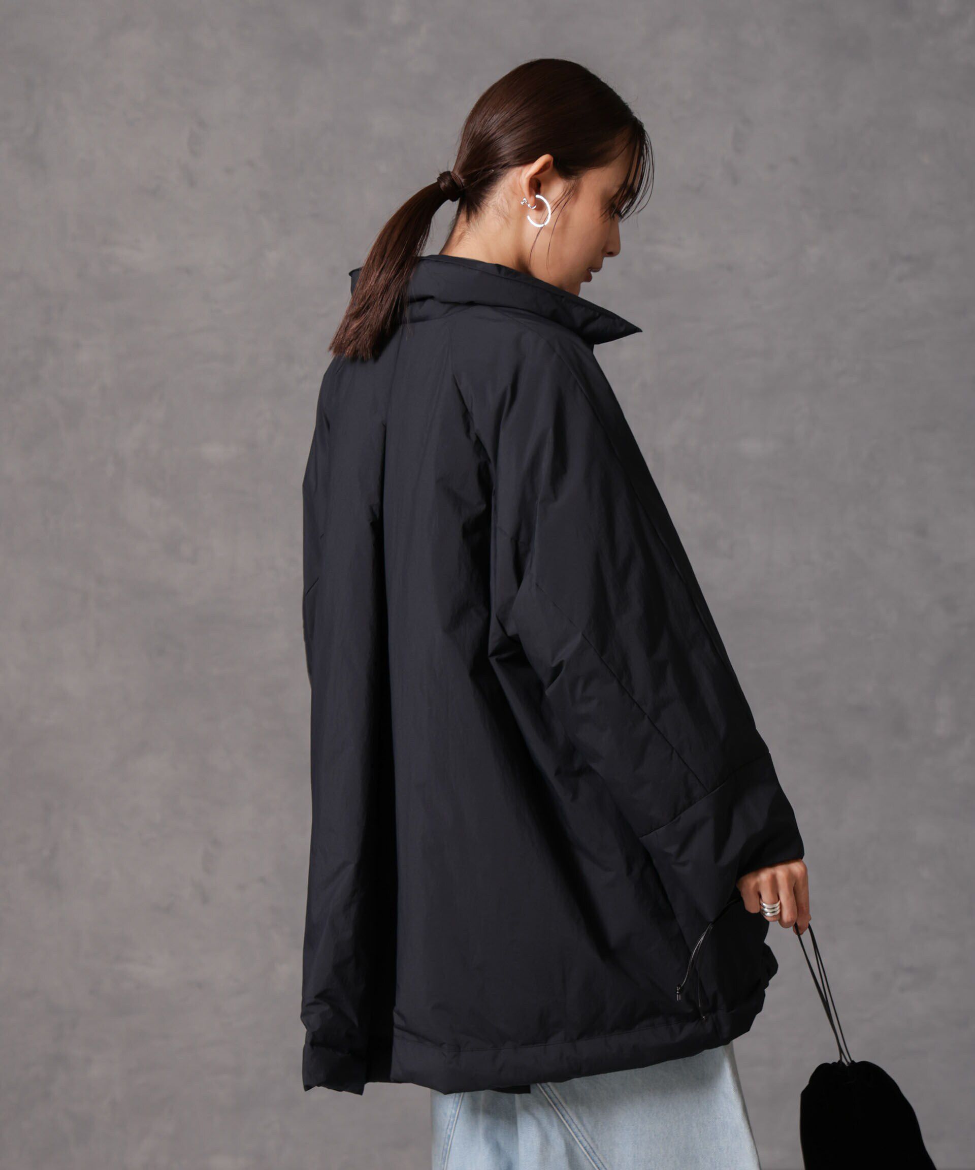 nano･universe「「西川ダウン(R)」ミドル丈バックタックコート」|ダウン|