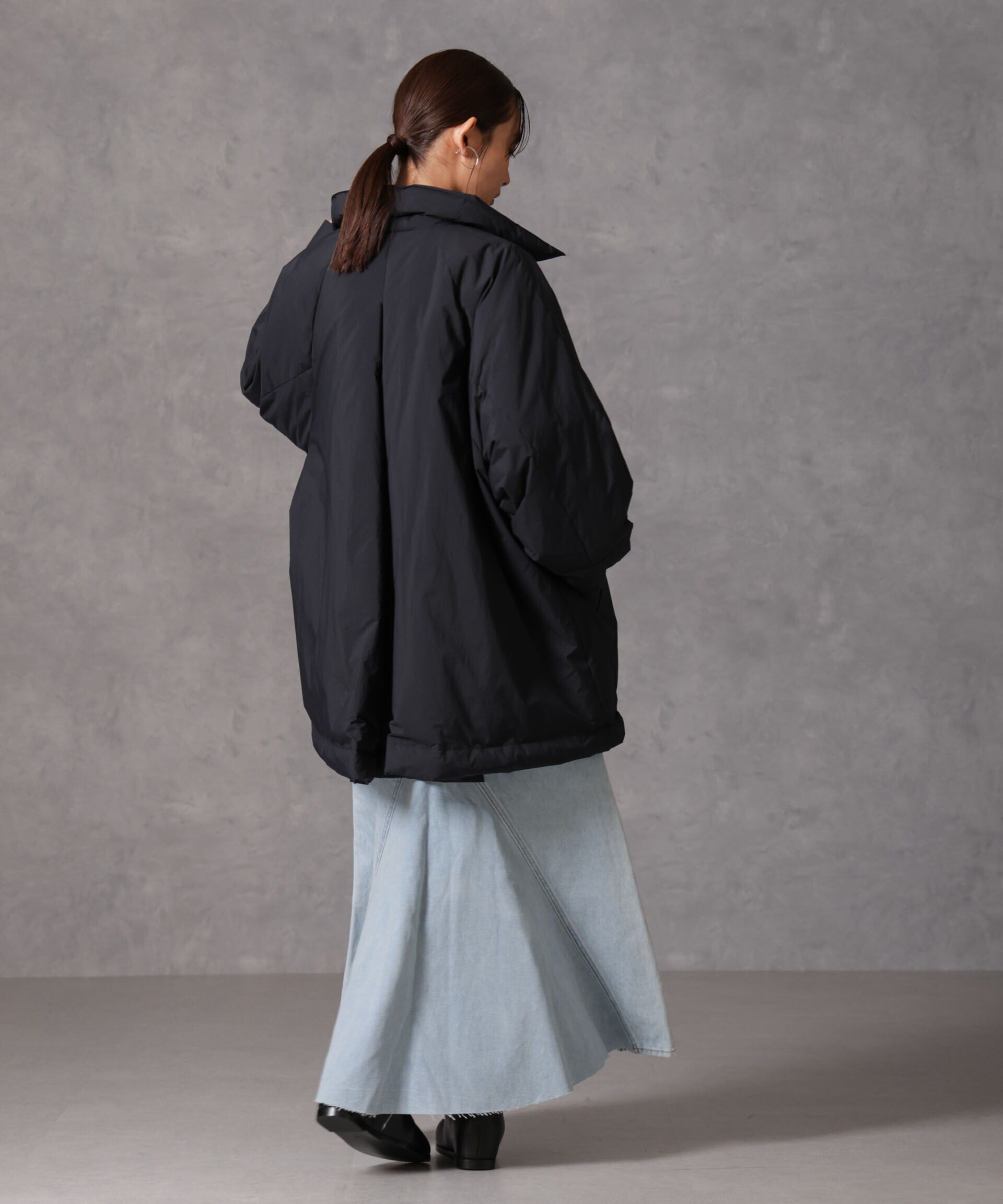 nano･universe「「西川ダウン(R)」ミドル丈バックタックコート」|ダウン|