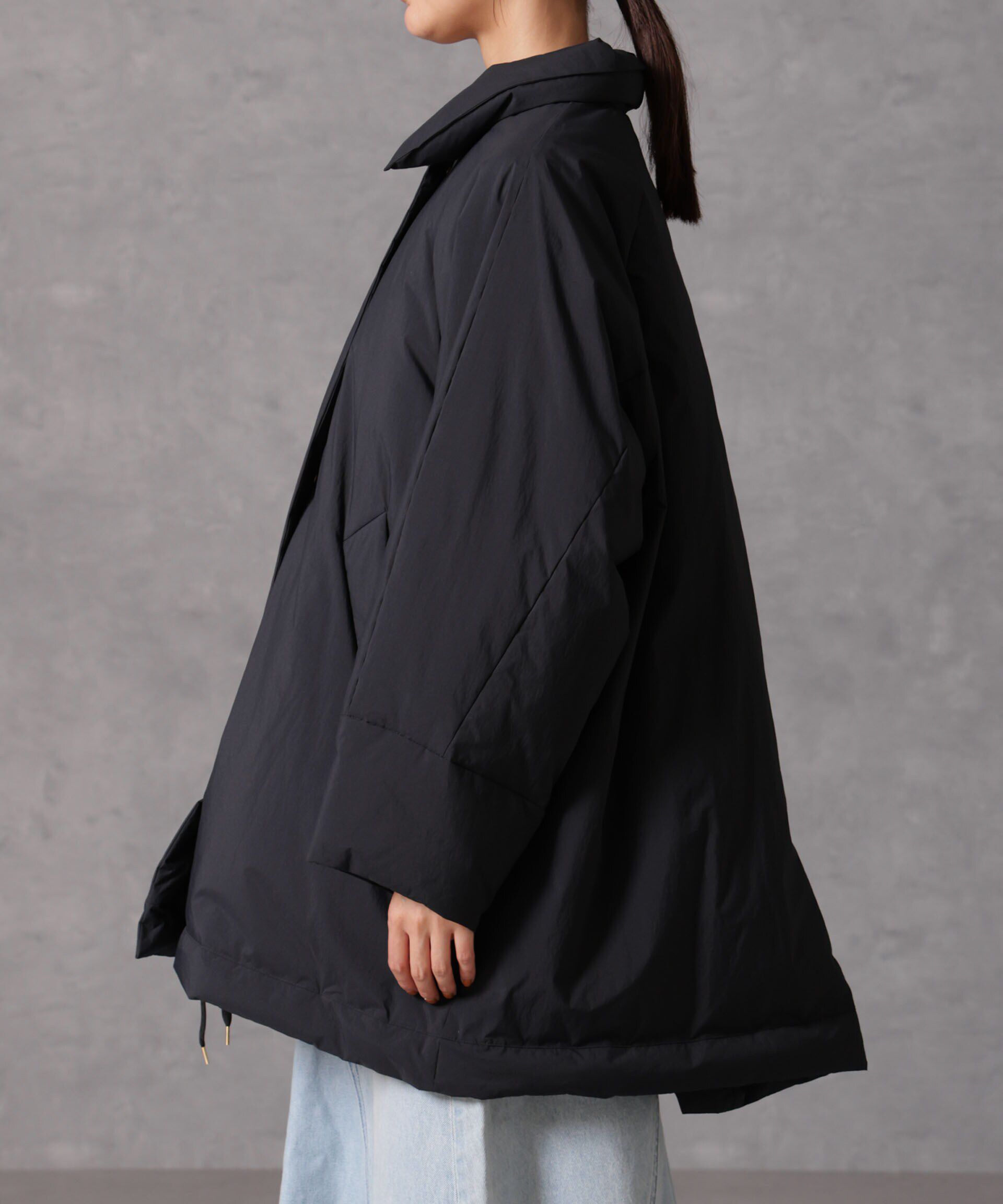 nano･universe「「西川ダウン(R)」ミドル丈バックタックコート」|ダウン|