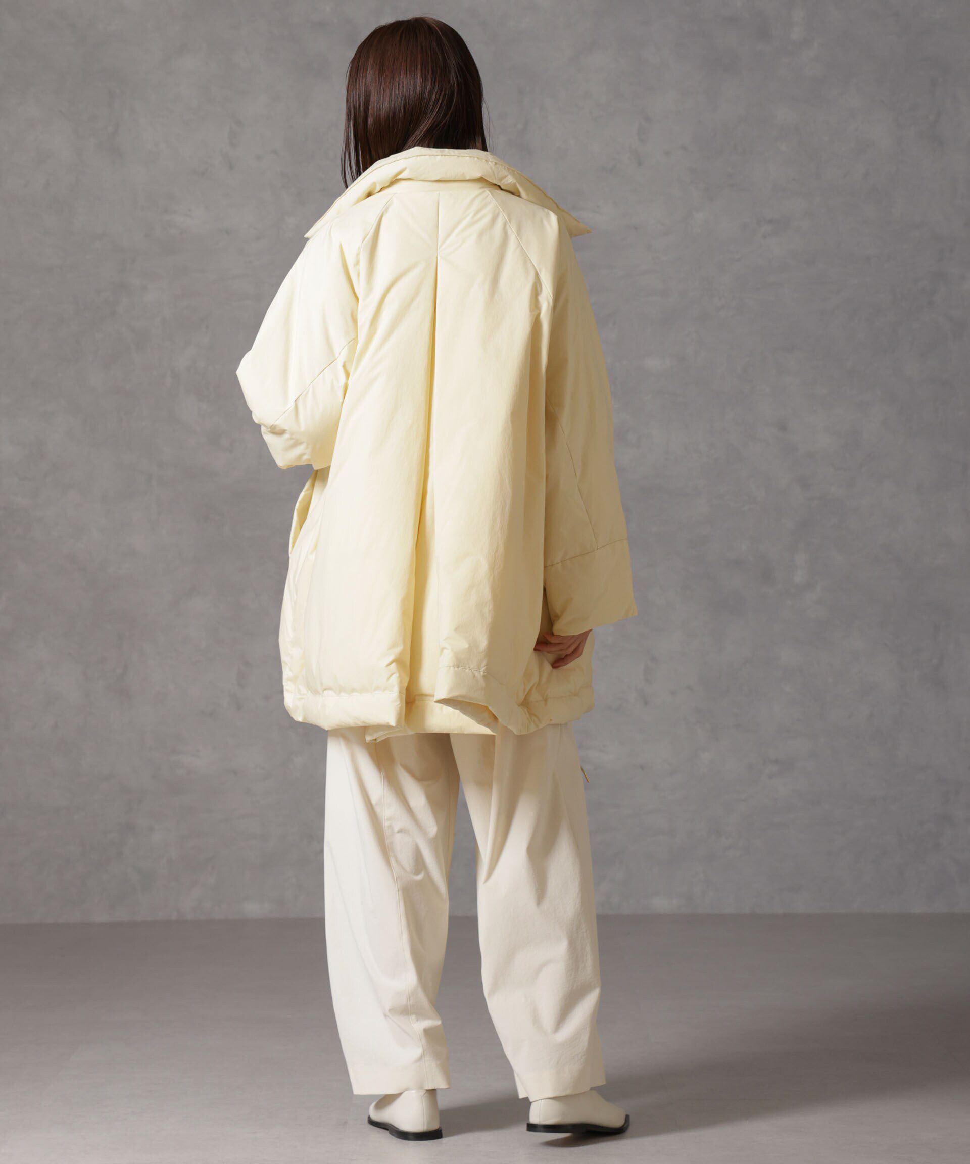 nano･universe「「西川ダウン(R)」ミドル丈バックタックコート」|ダウン|