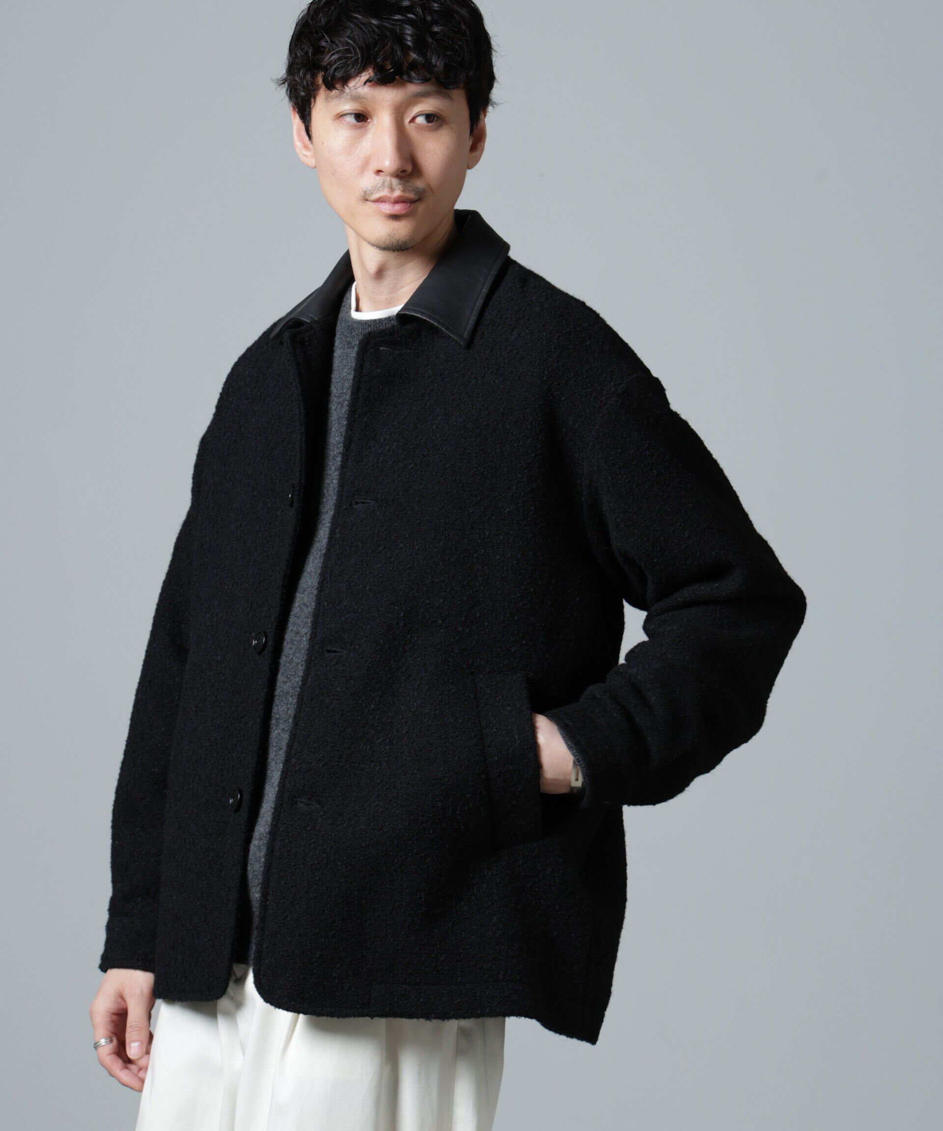 nano･universe「ループヤーンミックス バーンジャケット」|ブルゾン・スタジャン|