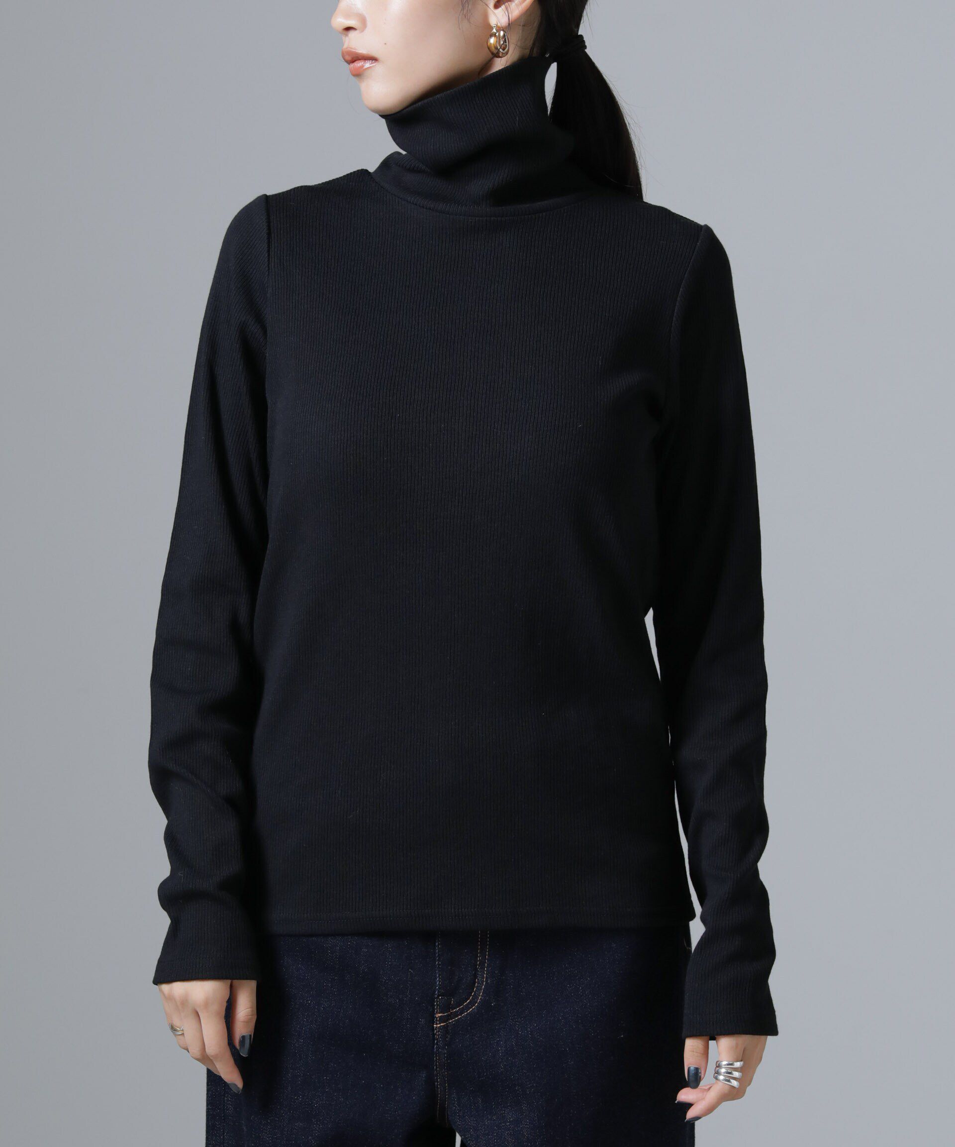 nano･universe「ジンジャー吸湿発熱抗菌防臭タートルネックカットソー」|Tシャツ・カットソー|