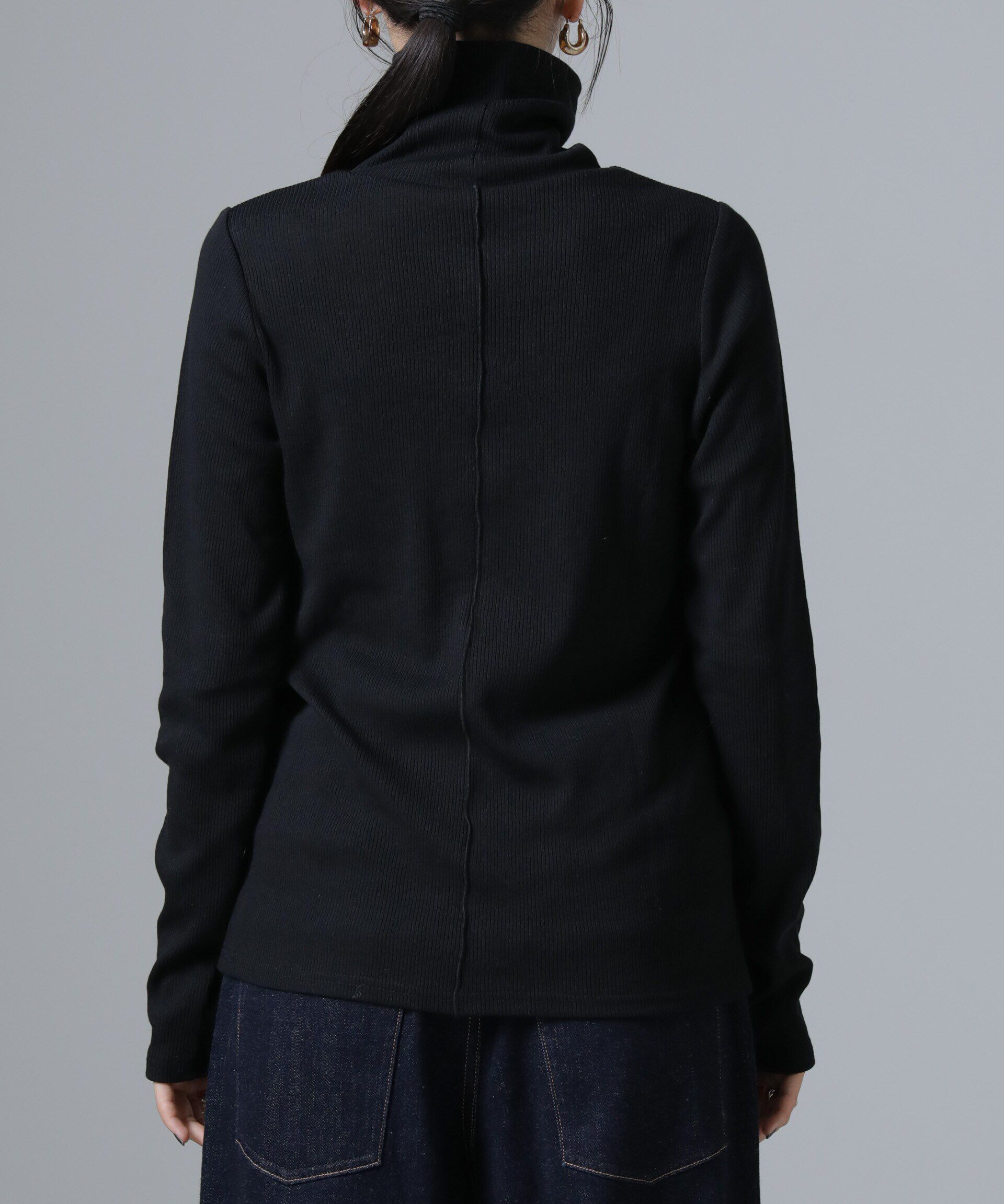 nano･universe「ジンジャー吸湿発熱抗菌防臭タートルネックカットソー」|Tシャツ・カットソー|