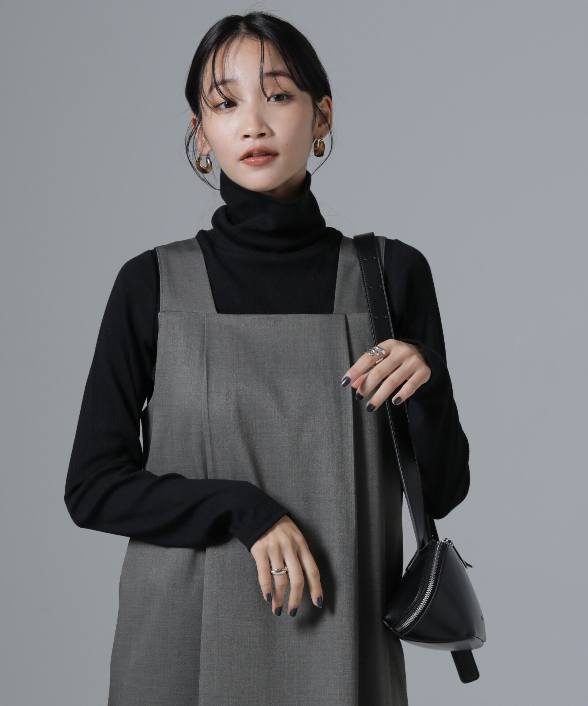 nano･universe「ジンジャー吸湿発熱抗菌防臭タートルネックカットソー」|Tシャツ・カットソー|