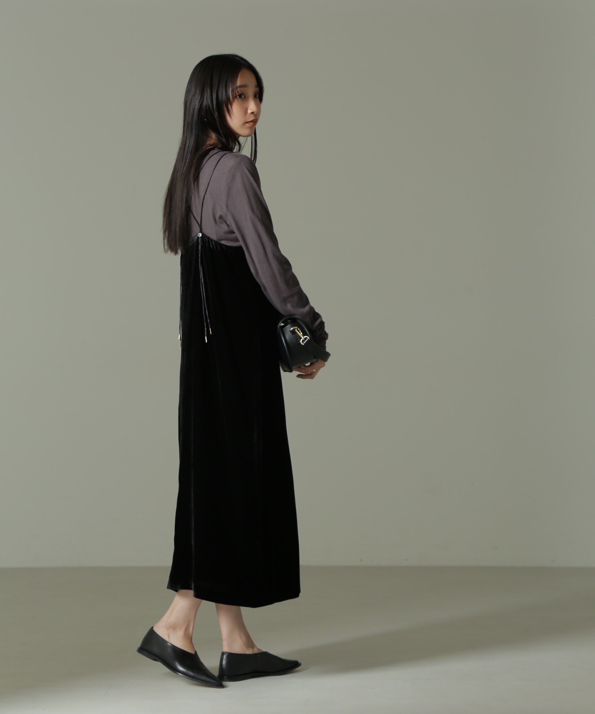 nano･universe「ベロアキャミワンピース」|ワンピース|